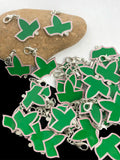 20pcs Greek Sorority Maple Leaf Charm Women Bracelet Necklace Jewelry
