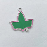 20pcs Greek Sorority Maple Leaf Charm Women Bracelet Necklace Jewelry