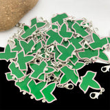 20pcs Greek Sorority Maple Leaf Charm Women Bracelet Necklace Jewelry