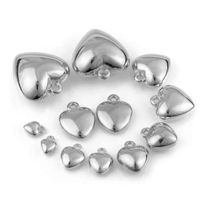 20pcs Heart CCB Loose Beads For Jewelry Making DIY Necklace Spacer Charms