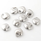 20pcs Heart CCB Loose Beads For Jewelry Making DIY Necklace Spacer Charms