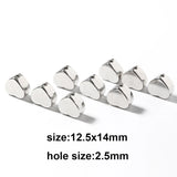 20pcs Heart CCB Loose Beads For Jewelry Making DIY Necklace Spacer Charms