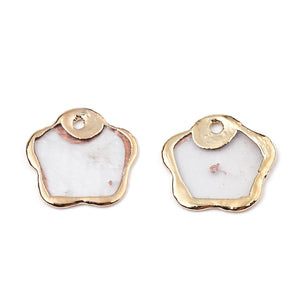 20pcs Natural Shell Pendants Flowers Charms DIY Jewelry Making Necklace Earring