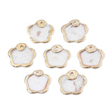 20pcs Natural Shell Pendants Flowers Charms DIY Jewelry Making Necklace Earring