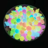 20pcs Hexagon Glow Dark Silicon Beads 11mm 13mm 17mm Luminous Teething Silicone