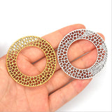 20pcs Antique Silver/Bronze Round Pendant Charm Finding DIY Jewelry Making
