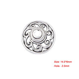 20pcs Hollow Flower Bead End Caps Tassel Caps DIY Accessories