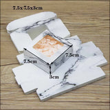 20pcs Marbling Pattern Paper Candy Cake Boxes with Window