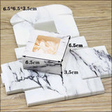 20pcs Marbling Pattern Paper Candy Cake Boxes with Window