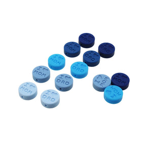 20pcs I Love Mom Silicone Loose Beads for Baby DIY Jewelry