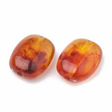 20pcs Amber Acrylic Beads Link Rings Spacer Jewelry Making Accessories