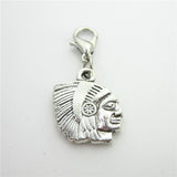 20pcs Indian Charms Dangle Charms Lobster Clasp Macroporous Beads DIY Jewelry