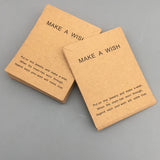 20pcs Necklace Bracelet Display Cards - Packaging Label for Wish Couple Gift