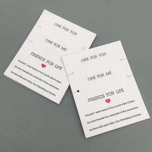 20pcs Necklace Bracelet Display Cards - Packaging Label for Wish Couple Gift