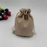 20pcs Jute Drawstring Gift Bags Wedding Decoration Burlap Bag Pouches 6 Sizes