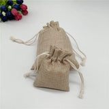 20pcs Jute Drawstring Gift Bags Wedding Decoration Burlap Bag Pouches 6 Sizes