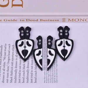 20pcs Skull Acrylic Charms Halloween Earrings DIY Pendant Jewelry