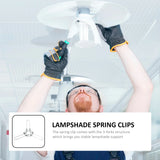20pcs Lampshade Spring Buckles Clip On Lamp Shades Accessory