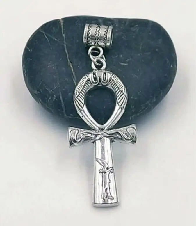20pcs Large Ankh Cross Bead for Charm Bracelet Jewelry Making