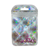 20pcs Laser Holographic Ziplock Bags for Storage Keychain Earrings