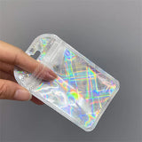 20pcs Laser Holographic Ziplock Bags for Storage Keychain Earrings
