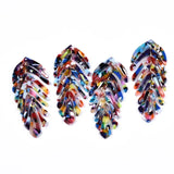 20pcs Resin Leaf Shape Pendants Charms DIY Jewelry Making Supplies