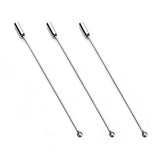 20pcs 90mm Rhodium Copper Brooch Pins for DIY Jewelry Findings F5255