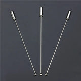 20pcs 90mm Rhodium Copper Brooch Pins for DIY Jewelry Findings F5255