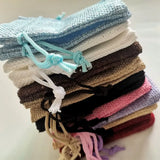 20pcs Linen Jute Drawstring Gift Bags for Christmas Wedding Birthday