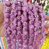 20pcs 16x19mm Small Ox Head Ceramic Beads For Jewelry Making
