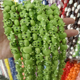20pcs 16x19mm Small Ox Head Ceramic Beads For Jewelry Making