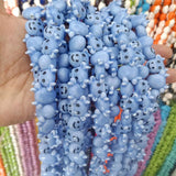 20pcs 16x19mm Small Ox Head Ceramic Beads For Jewelry Making