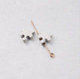 20pcs 1.8mm Small Hole Bead Mirror Polished Stainless Steel Puzzle Bead