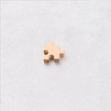 20pcs 1.8mm Small Hole Bead Mirror Polished Stainless Steel Puzzle Bead