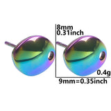20pcs/Lot Stainless Steel Stud Earrings Parts