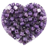 20pcs 10mm Square Crystal Stone Beads DIY Jewelry Making Spacer Charms