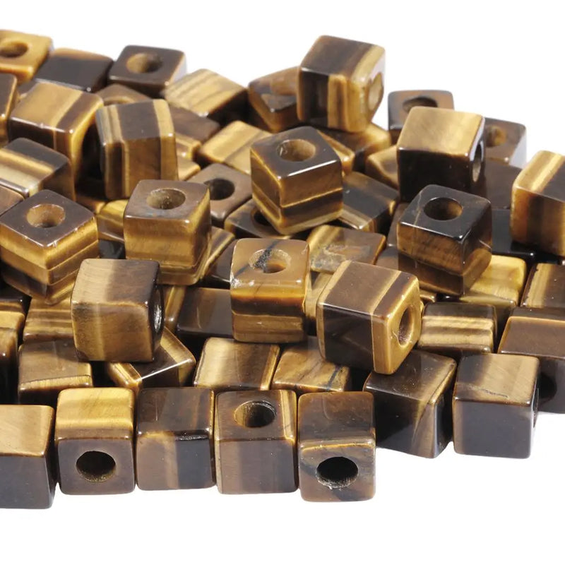 20pcs 10mm Square Crystal Stone Beads DIY Jewelry Making Spacer Charms