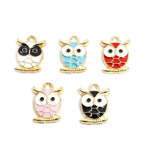 20pcs Owl Animal Charms DIY Alloy Accessories