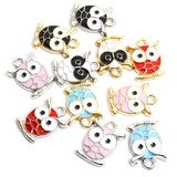 20pcs Owl Animal Charms DIY Alloy Accessories
