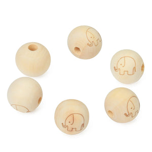 20pcs/Lot 20mm Round Natural Wood Beads for Jewelry Making DIY Bracelet Necklace