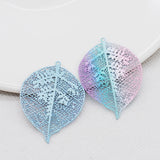 20pcs 28.5*42mm Copper Leaf Shape Charms Earring Pendant DIY Jewelry Findings