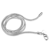 20pcs Silver Plated Snake Chain Choker Necklaces Bulk 16-24 inches