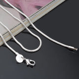 20pcs Silver Plated Snake Chain Choker Necklaces Bulk 16-24 inches