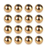20pcs Stainless Steel Rose Round Spacer Bead for DIY Jewelry Making