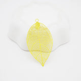 20pcs Brass Big Hollow Leaf Charms for Jewelry