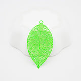 20pcs Brass Big Hollow Leaf Charms for Jewelry