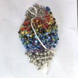 20pcs Bulk Pendulums Chains with 7 Chakra Stone Bead Charm