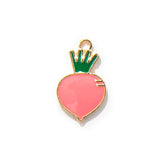 20pcs Cartoon Carrot Enamel Charms DIY Bracelet Jewelry