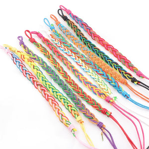 20pcs Cotton Rope Braide Friendship Cuff Bracelets For Men Women Unisex