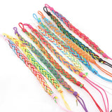 20pcs Cotton Rope Braide Friendship Cuff Bracelets For Men Women Unisex